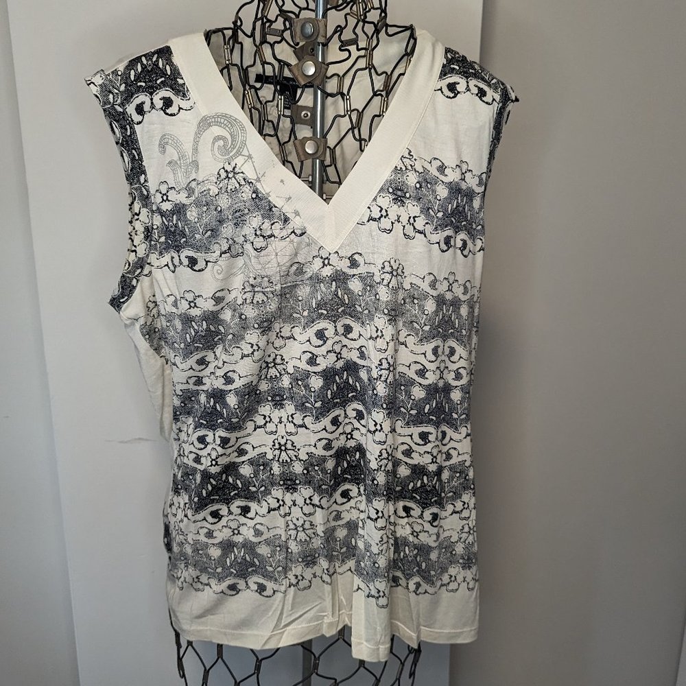 Silk Tank - XL Indigo Palms (Tommy Bahama)